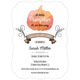 White Watercolor Pumpkin Baby Shower Invitations Image 4 of 6